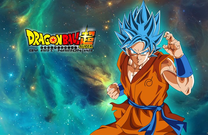 Goku from Dragon Ball Super in space