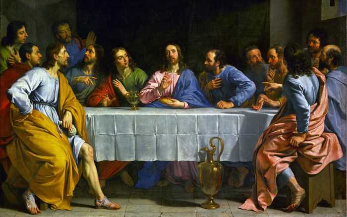 The Last Supper by Jesus and the Apostles
