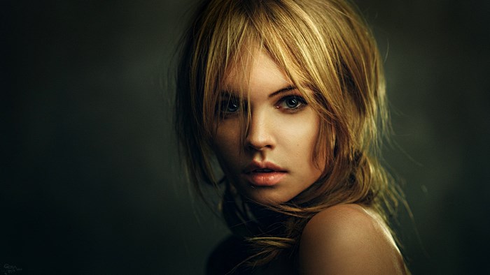 Anastasia Shcheglova Portrait with Blonde Hair