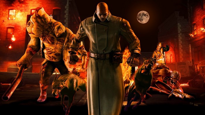 Nemesis and monsters from Resident Evil