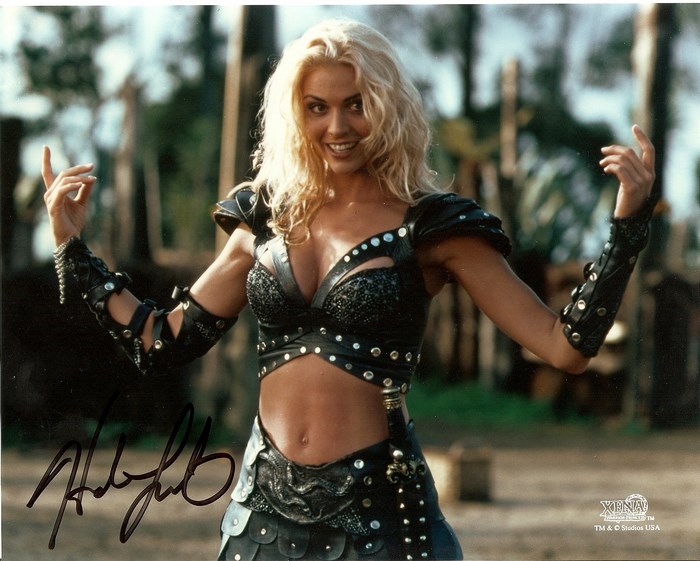 Lucy Lawless as Xena from Xena: Warrior Princess