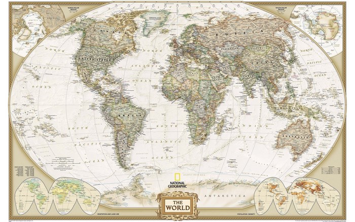 National Geographic World Map