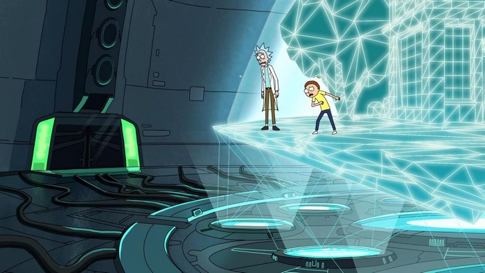 Rick and Morty in a digital world