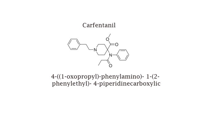 Carfentanil chemical structure and name