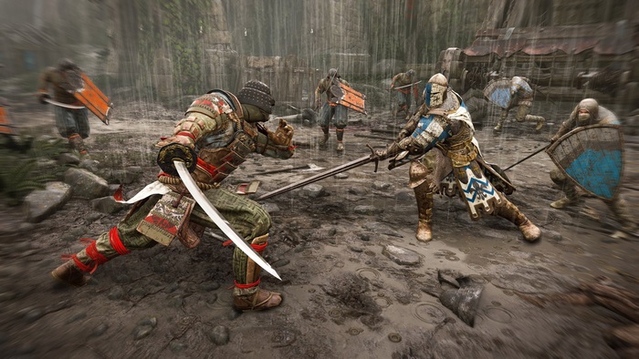 For Honor Samurai and Knight Battle