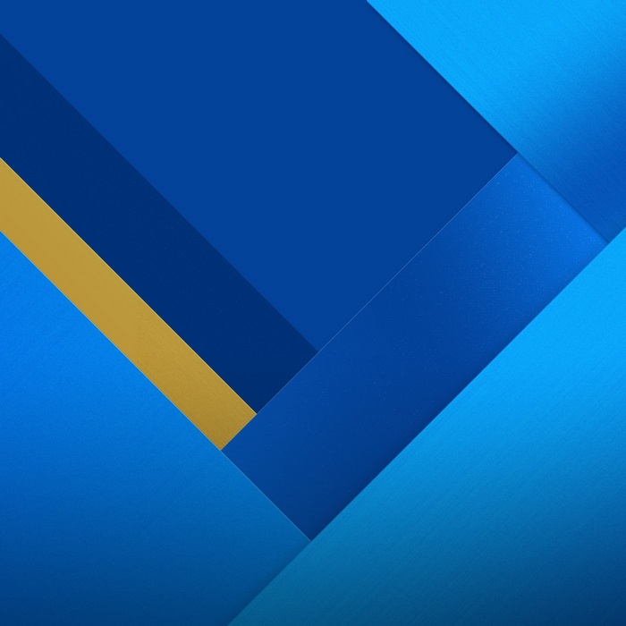 Blue and Gold Geometric Abstract Design