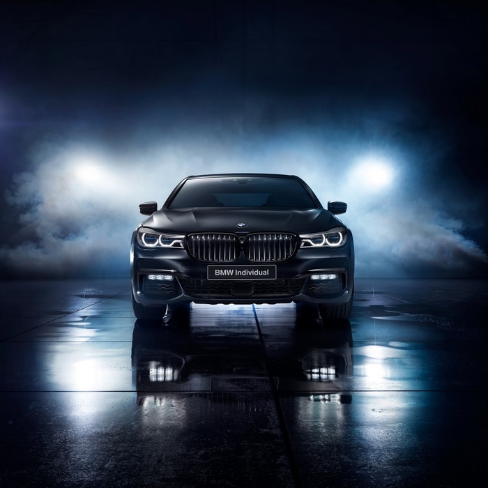 Black BMW Individual 7 Series Car