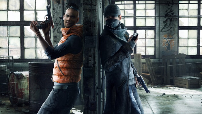 Two men with guns in Watch Dogs 2 4K
