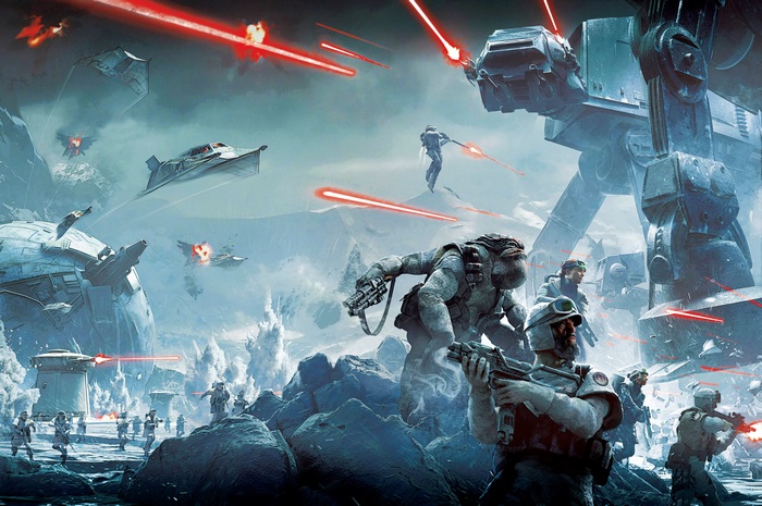 Star Wars 4K battle scene