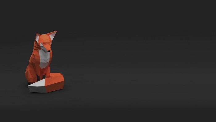 Low poly fox 4K