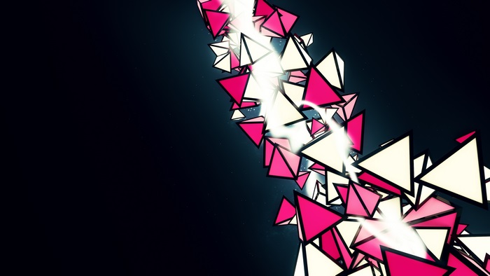 4K Triangles Abstract Motion