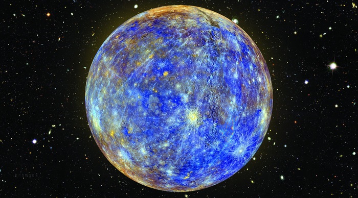 Mercury planet in space 4K