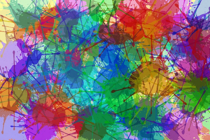 Abstract 4K Paint Splatter Wallpaper