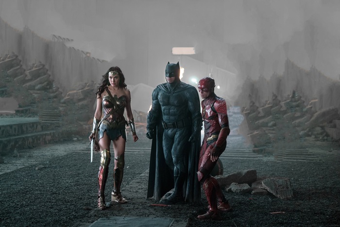 Wonder Woman, Batman, and Flash from Justice League 4K