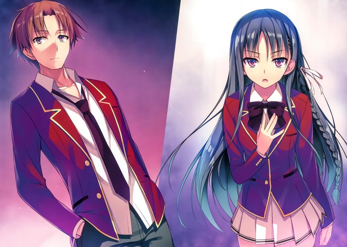 Kiyotaka Ayanokoji and Kei Karuizawa from Classroom of the Elite 4K