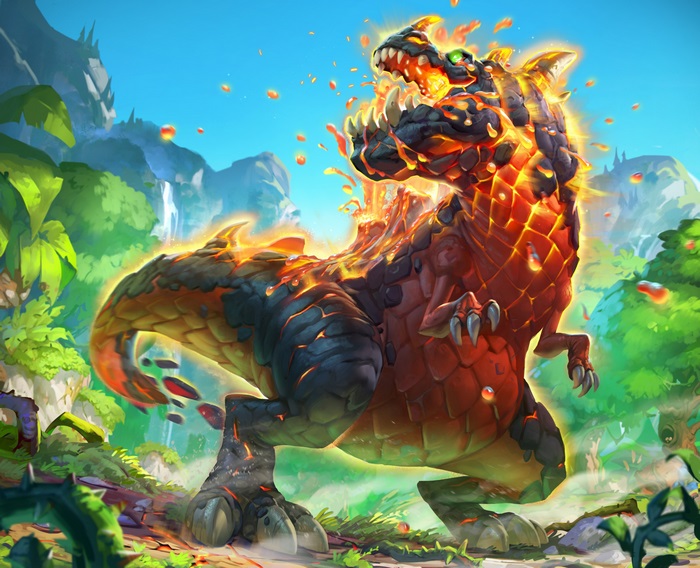 Lava Dinosaur from Hearthstone