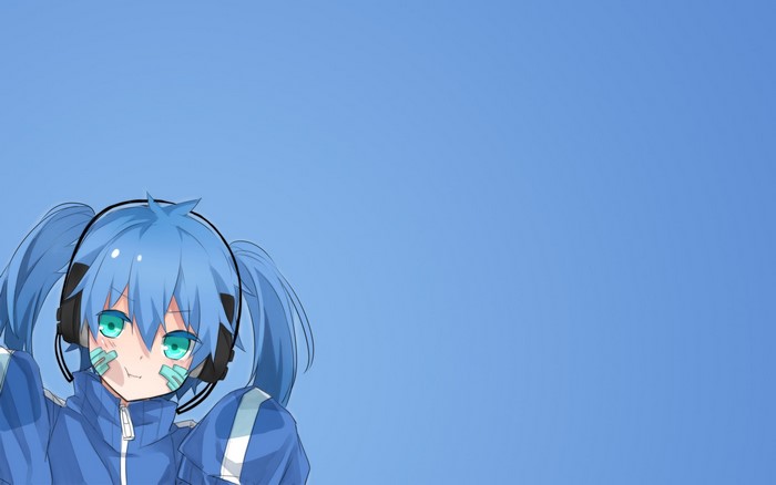 Ene from Kagerou Project with headphones