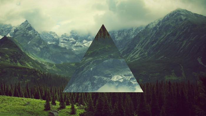 landscape triangle polyscape, HD Wallpaper | Rare Gallery