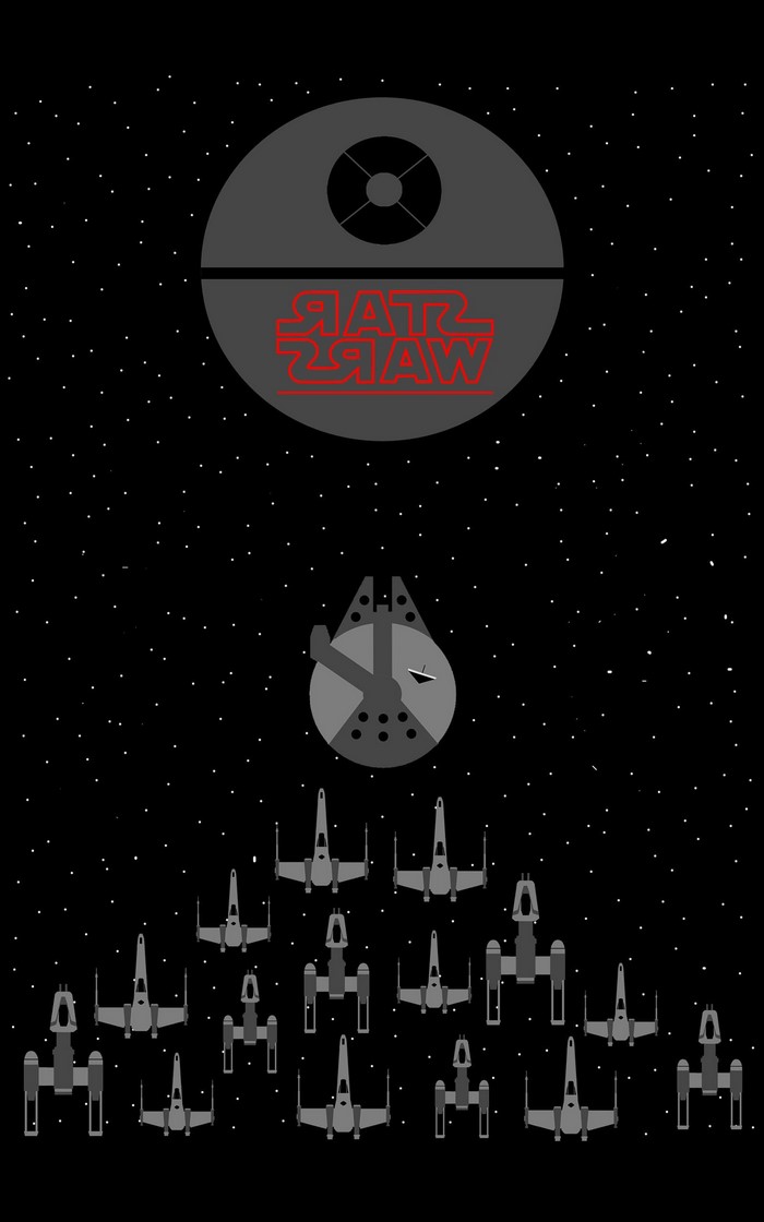 Star Wars Death Star, Millennium Falcon, and Rebel Fleet