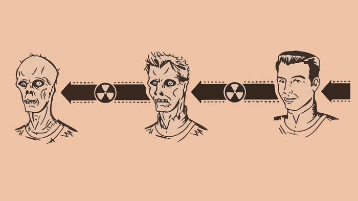 Radiation turning people into zombies
