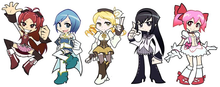 Magical Girls from Puella Magi Madoka Magica
