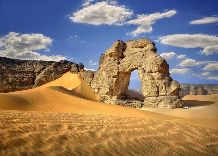 Sahara Desert Sand Arch in Libya