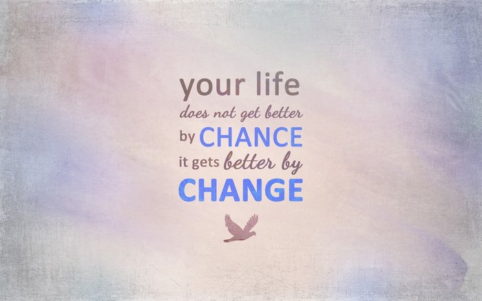 Motivational quote about life and change