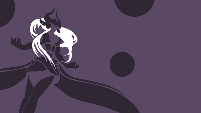 Syndra from League of Legends Minimalist Art