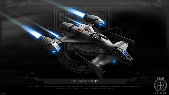 Drake Interplanetary Cutlass spaceship from Star Citizen