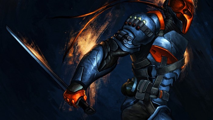 Deathstroke from Batman: Arkham Origins painting
