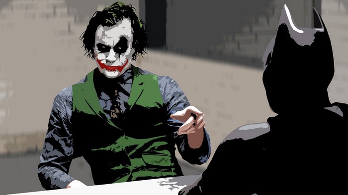 The Joker and Batman from The Dark Knight