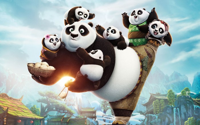 Po and pandas from Kung Fu Panda 3
