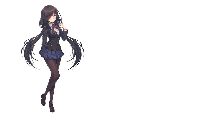 Kurumi Tokisaki from Date A Live in school uniform