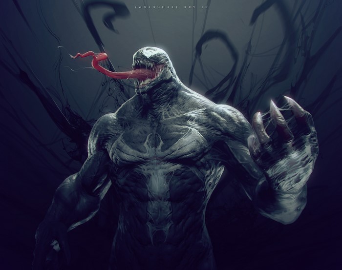 Venom from Spider-Man fantasy art