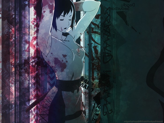 Samurai Champloo anime girl with sword