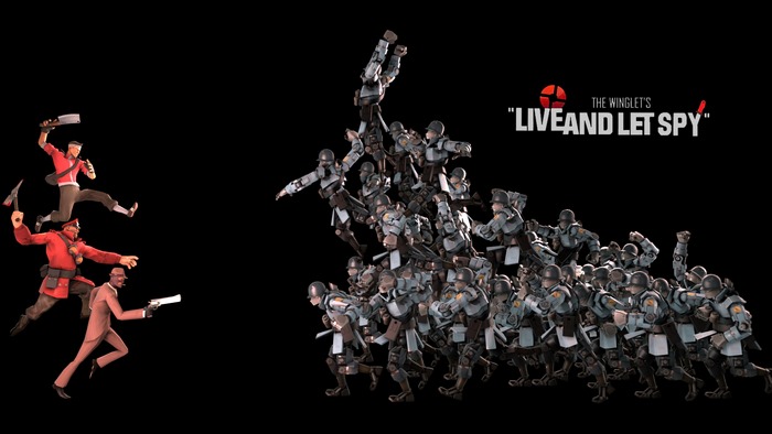 Team Fortress 2 characters in "Live and Let Spy"