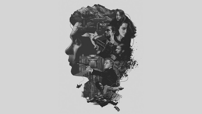 Inception fan art with Leonardo DiCaprio