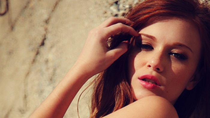Leanna Decker redhead woman outdoors