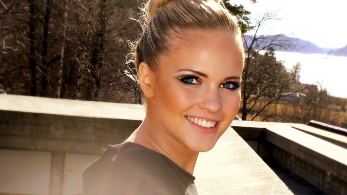 Emilie Marie Nereng blonde woman with blue eyes