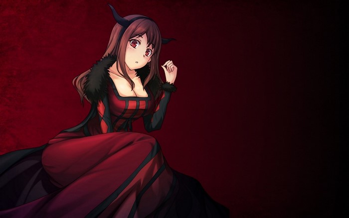 Maoyuu Maou Yuusha character in red dress