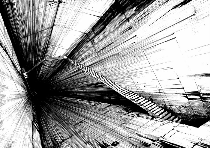 Blame! Artwork by Tsutomu Nihei with Endless Staircase