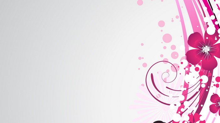 Abstract floral pink vector