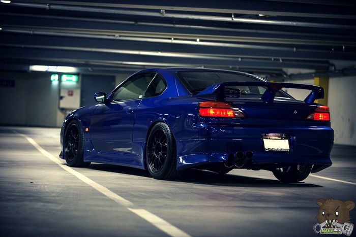 Blue Nissan Silvia S15 Spec R JDM