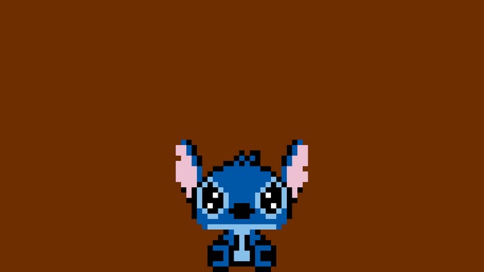 Pixel Art of Stitch from Lilo and Stitch