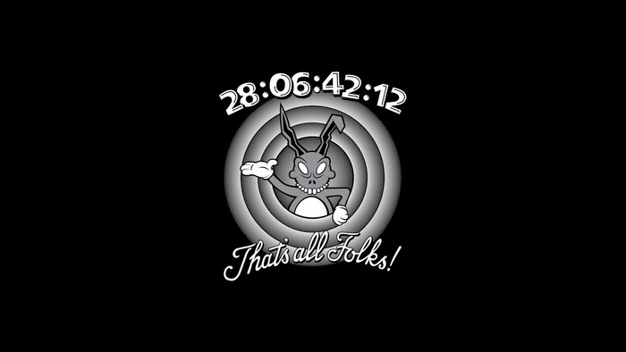 Frank from Donnie Darko That's all Folks parody