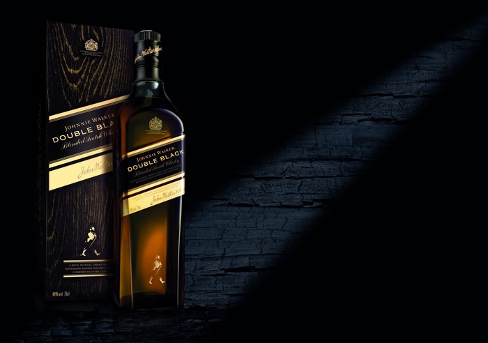 Johnnie Walker Double Black Scotch Whisky Bottle and Box