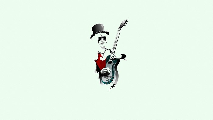 Slash from Guns N' Roses with electric guitar