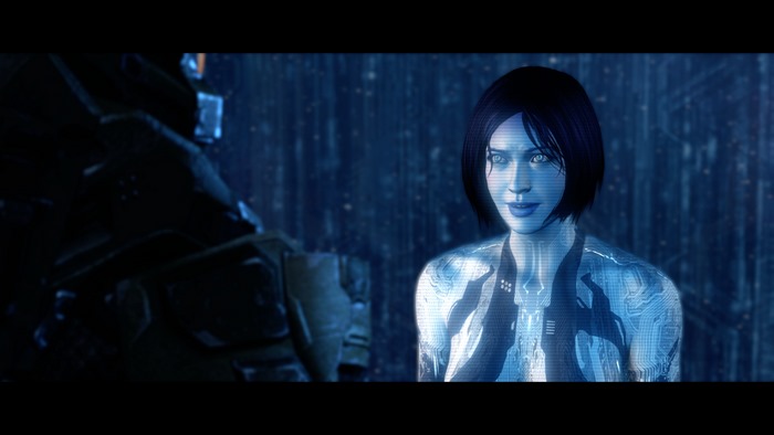 Cortana and Master Chief from Halo 4
