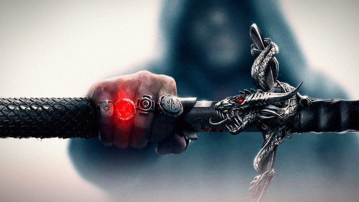 Dragon Age Inquisition Dragon Sword with Rings