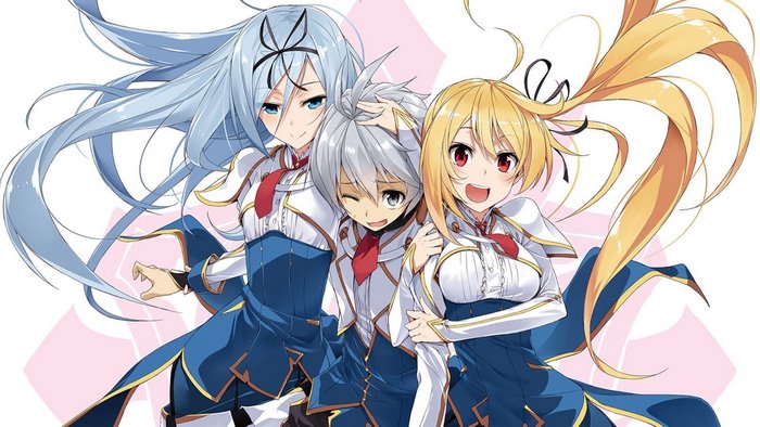 Lux Arcadia, Krulcifer, and Lizsharte from Saijaku Muhai no Bahamut